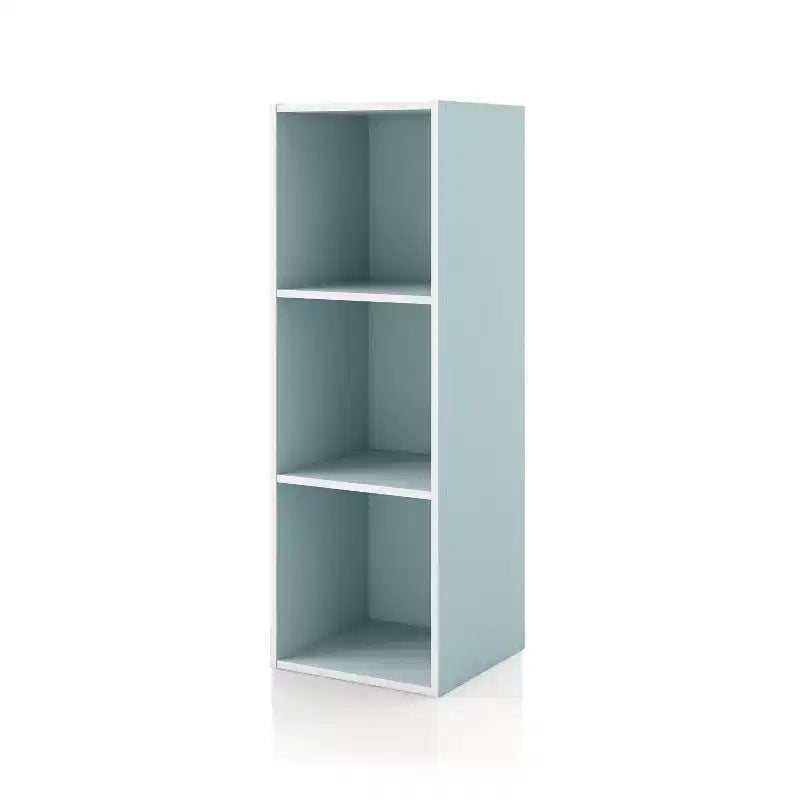 35. 3" Modern 3 Cube Stackable and Modular Bookcase