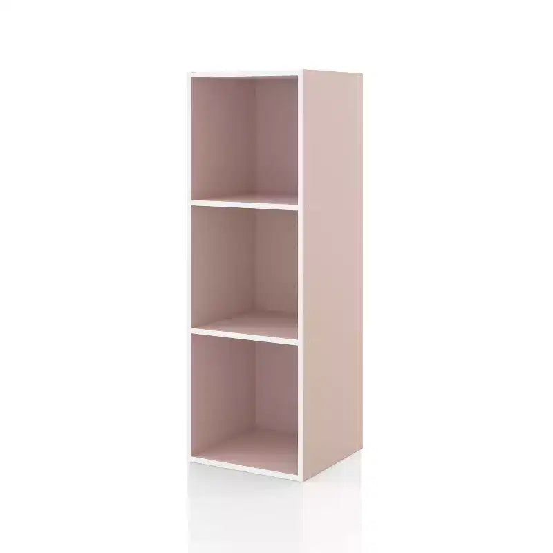35. 3" Modern 3 Cube Stackable and Modular Bookcase