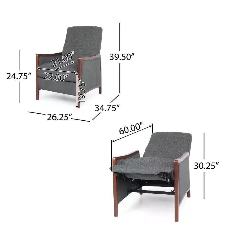 Channel Stitch Pushback Recliner